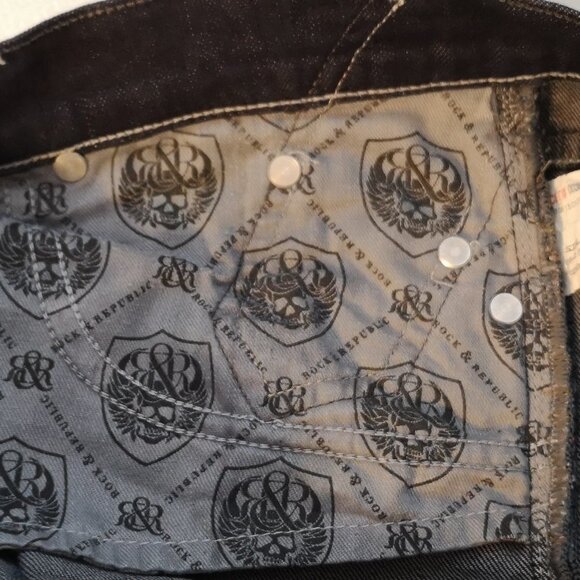 Rock & Republic Los Angeles Siella Ladies Dark Wash Jeans - Picture 9 of 11
